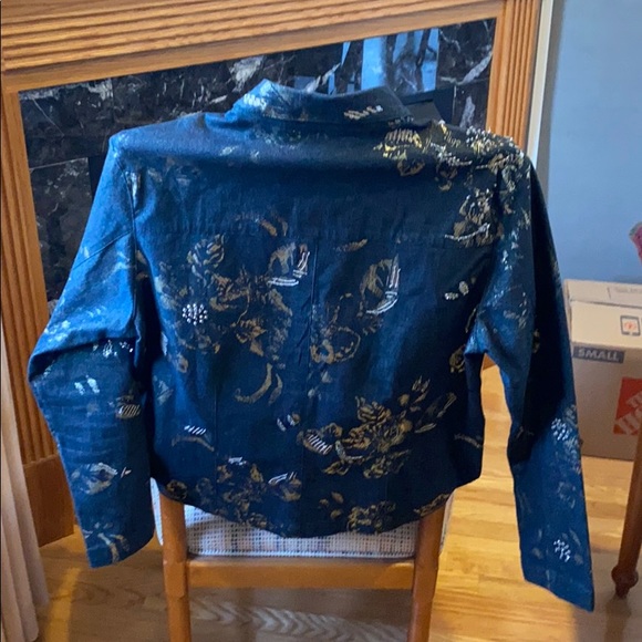 Beaded, light jeans jacket. - Picture 2 of 2